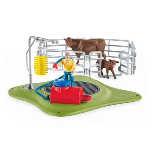 Schleich Farm World - Koe wasstation speelfiguur, afbeelding 3