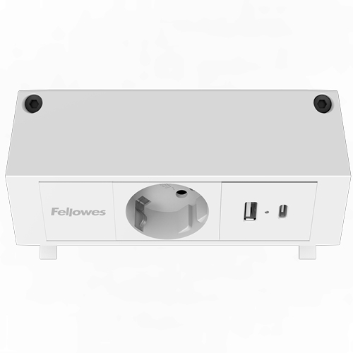 Fellowes Strommodul Schreibtisch 1xSteckdose,USB-A,USB-C wei, afbeelding 3