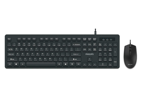 Philips SPT6264/15 keyboard Mouse included Universal USB Black