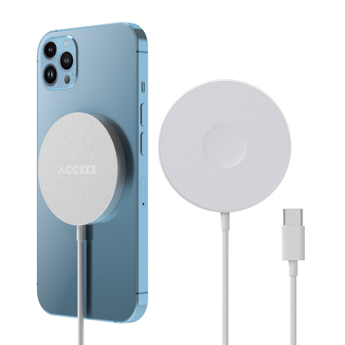 Accezz Wireless MagSafe Charger USB-C - 1 meter Oplader Wit