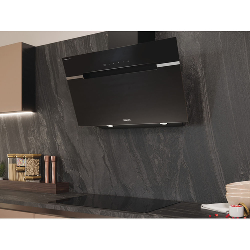 Hotpoint PHVS91FLTDPK 90cm Angled Chimney Cooker Hood - Black - image 5