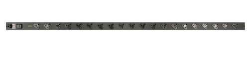 Vertiv EGVHVBB202-102UKRPS6-IP44 блок распределения питания 20 розетка(и) Черный