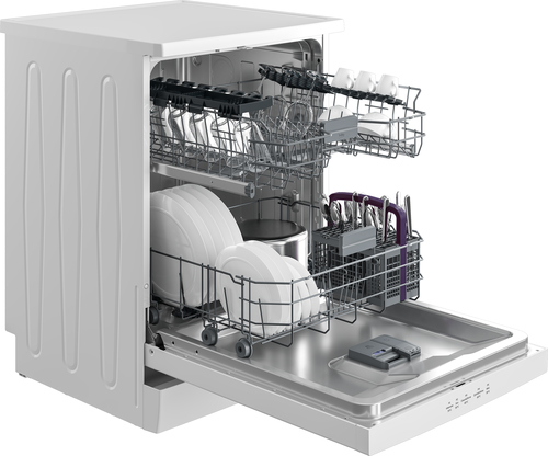 Beko BDFN15430W Freestanding Full Size Dishwasher with Quick Programmes – image 3