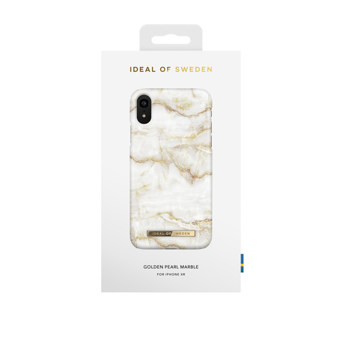 iDeal of Sweden Printed Case iPhone XR Golden Pearl Marble – image 1