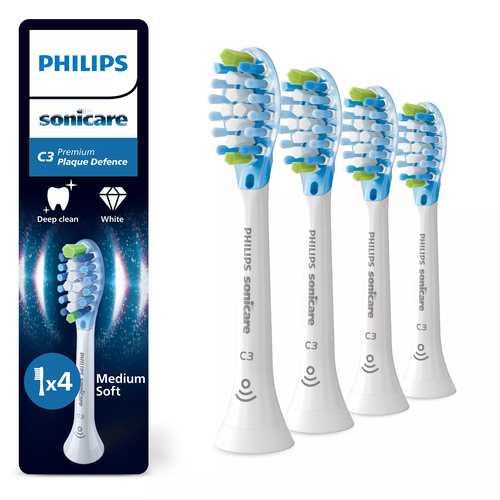 Philips Sonicare Premium Plaque Defense HX9044/87 Wit (4 stuks)
