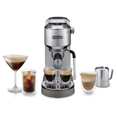 DeLonghi Dedica Duo Manual Coffee Machine White Silver - image 7