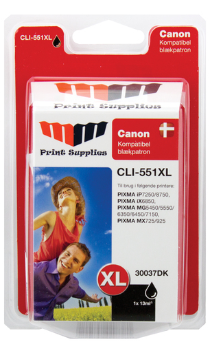 MM Black Inkjet Cartridge - Replaces Canon CLI-551BKXL