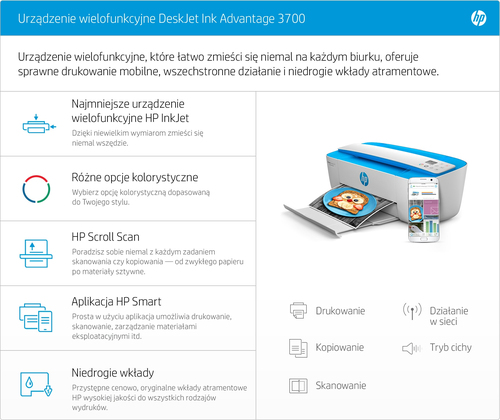 Urządzenie wielofunkcyjne Hp Deskjet Ink 3790