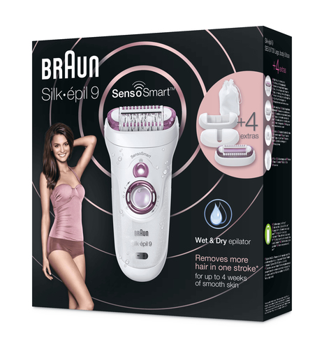 Braun Silk-épil 9 81646968 epilator 40 tweezers Lilac, White – image 2