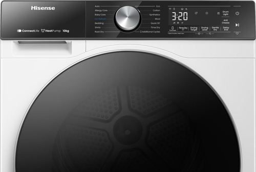 Hisense 5S Series DH5S102BW 10Kg Heat Pump Tumble Dryer - White - A+++ Rated, White - image 8