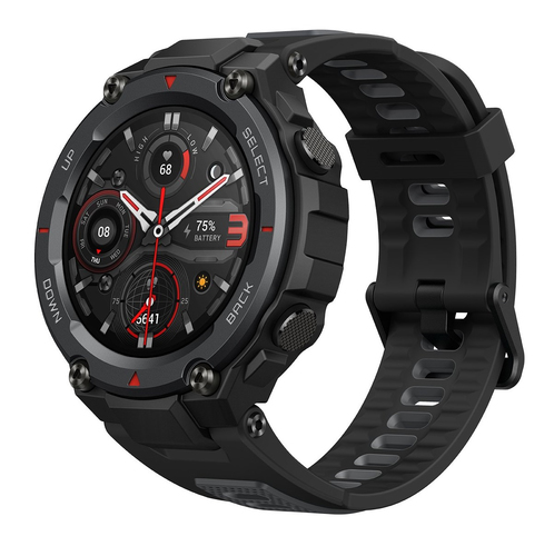 Amazfit T-Rex Pro 3,3 cm (1.3") AMOLED 48 mm Цифровой 360 x 360 пикселей Сенсорный экран Черный GPS (спутниковый)