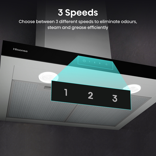 Hisense CH6T14BXBUK Chimney Cooker Hood - Stainless Steel - image 7