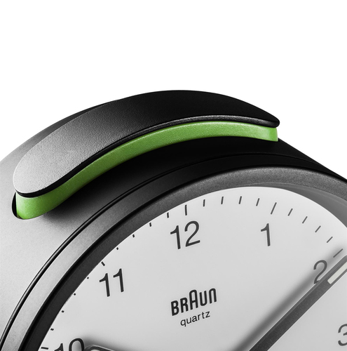 Braun BC12BW Reloj despertador analógico Negro, Blanco