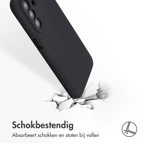 Accezz Liquid Silicone Backcover Samsung Galaxy A27 (5G) - Zwart, afbeelding 3