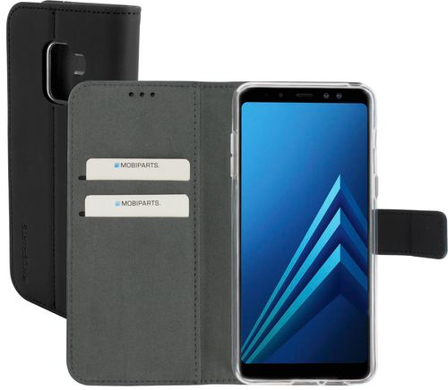Mobiparts Premium Wallet TPU Case Samsung Galaxy A8 Plus (2018) Black