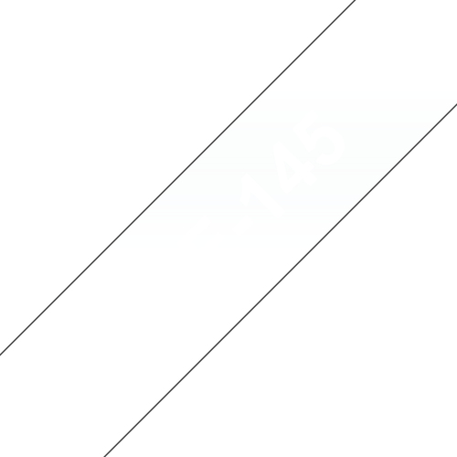 Original Brother P-Touch TZE145 18mm Gloss Tape - White on Clear - image 1