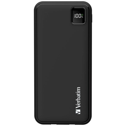 Verbatim 10000mAh PD 3.0 & QC 3.0 Power Pack with embedded cables