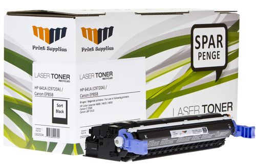 MM Black Laser Toner - HP 621A (C9720A) / Canon EP-85BK - For HP Color LaserJet / Canon LBP