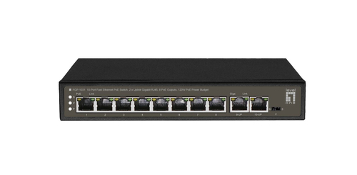 LevelOne FGP-1031 сетевой коммутатор Неуправляемый Gigabit Ethernet (10/100/1000) Питание по Ethernet (PoE) Черный