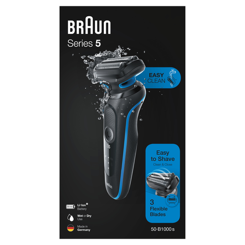 Braun Series 5 50-B1000s Foil shaver Blue – image 5
