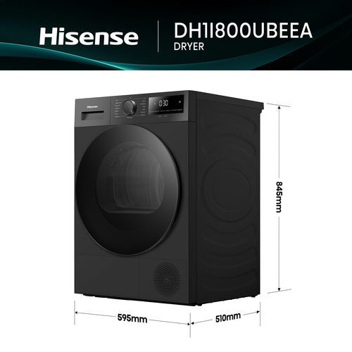 Hisense DH1I800UBEEA tumble dryer Freestanding Front-load – image 6