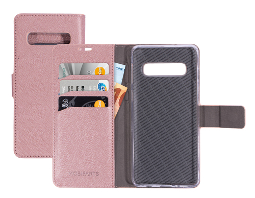 Mobiparts Saffiano Wallet Case Samsung Galaxy S10 Pink – image 1