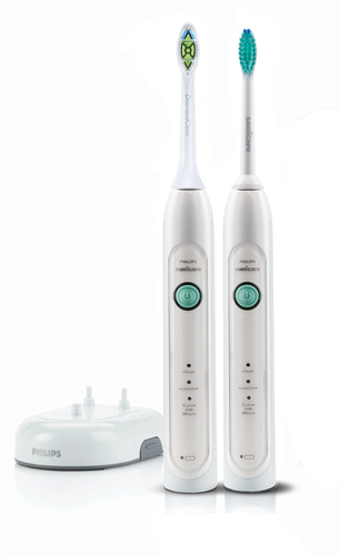Philips Sonicare HealthyWhite Two rechargeable sonic toothbrushes HX6732/33