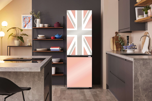 Samsung Bespoke Union Jack Classic Fridge Freezer with SpaceMax™ Technology - Glam Peach