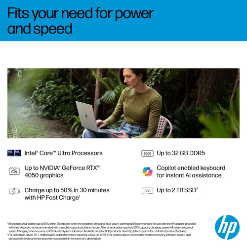 HP OmniBook 7 AI 16-ay0003na AI Intel Core Ultra 5 225H 16GB RAM 1TB SSD 16" Windows 11 Home Laptop - image 5
