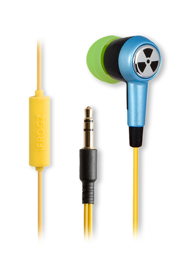 IFROGZ Ozone Headphones Wired In-ear Calls/Music Blue, Yellow