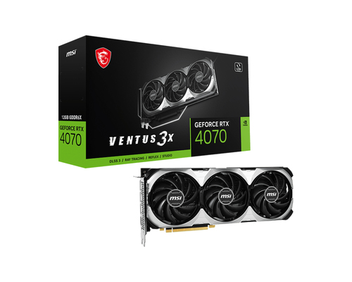 MSI VENTUS GEFORCE RTX 4070 3X 12G видеокарта NVIDIA 12 GB GDDR6X