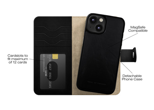 iDeal of Sweden Magnet Wallet+ MagSafe iPhone 13 / 14 / 15 / 16e / 17e Black – image 6