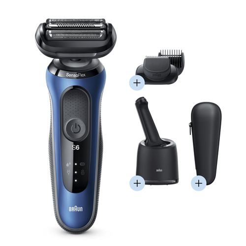 Braun Series 6 60-B7500cc Foil shaver Trimmer Blue – image 2
