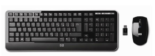 HP VT502AA keyboard Mouse included Universal RF Wireless Black