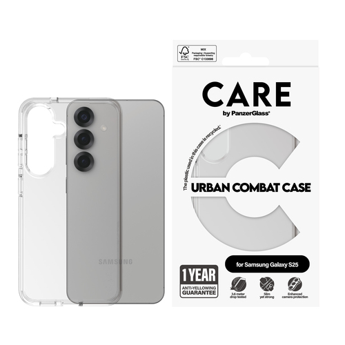 PanzerGlass CARE™ by PanzerGlass® Urban Combat Case Transparent Samsung Galaxy S25 – image 2