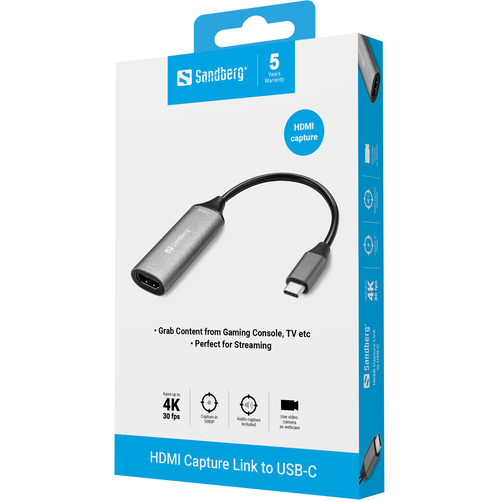 Sandberg HDMI Capture Link to USB-C – image 3