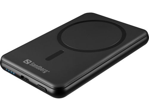 Sandberg 421-50 powerbank Half-solid-state 5000 mAh Draadloos opladen Zwart