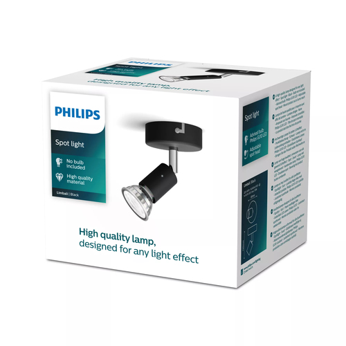 Philips Limbali single spot black 1x50W 230V – Foto 2 von 2
