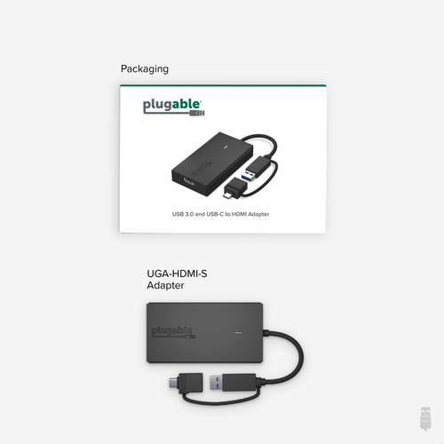 Plugable Technologies USB C to HDMI Adapter, Universal Video Graphics Adapter for USB 3.0 and USB-C Macs and Windows, Extend an HDMI Monitor up to 1080p@60Hz – image 6