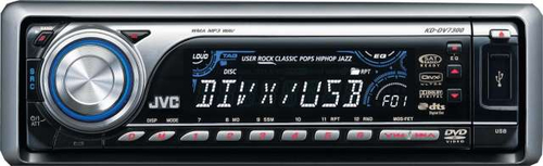 JVC KD-DV7301 car media receiver Black, Silver