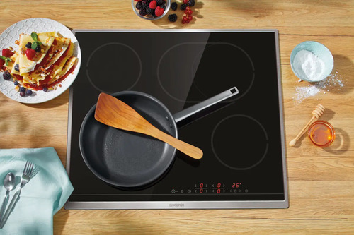 Gorenje ECT643BX Black, Stainless steel Built-in Ceramic hob 4 zone(s)