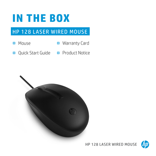 HP 128 LSR Wired Mouse – image 4