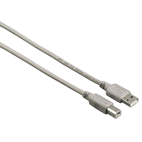 Hama 00053721 USB кабель USB 2.0 1,3 m USB A USB B 0,48 Gbit/s Серый