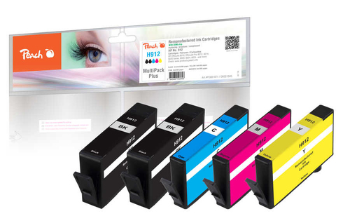 Peach PI300-971 ink cartridge 5 pc(s) Compatible Standard Yield Black, Cyan, Magenta, Yellow