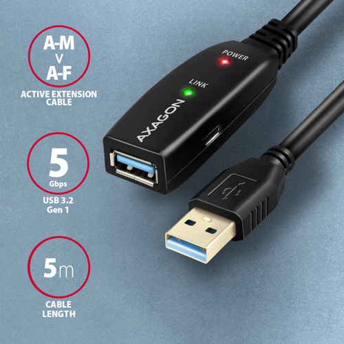 AXAGON ADR-305 - USB-Verlngerungskabel - 5 m – Foto 4 von 10