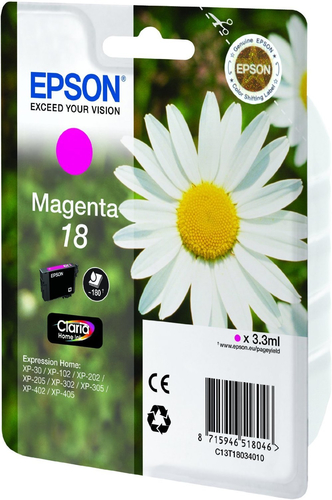 Epson 18 – Cartuccia magenta originale (Margherita)