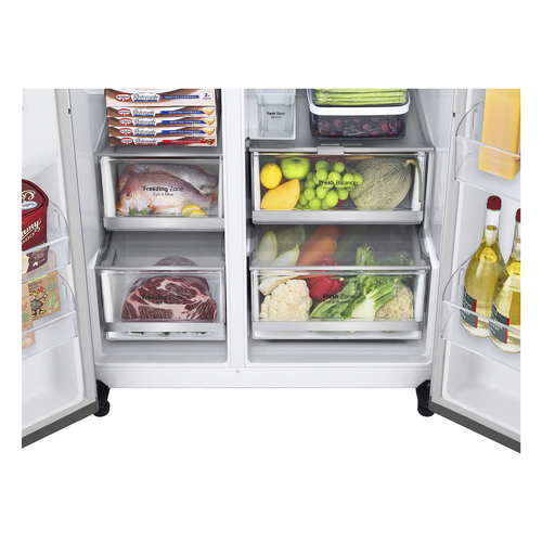 LG GSLA81PZLD side-by-side refrigerator Freestanding – image 4