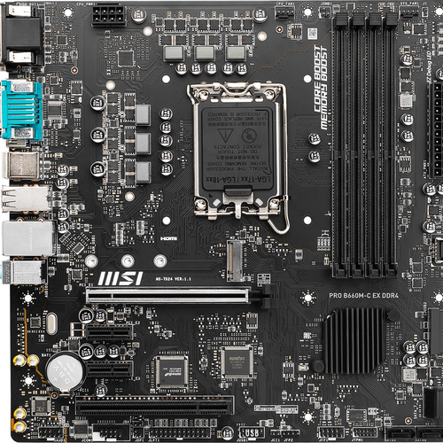 MSI Pro B660M-C EX DDR4 Intel B660 LGA 1700 Микро ATX