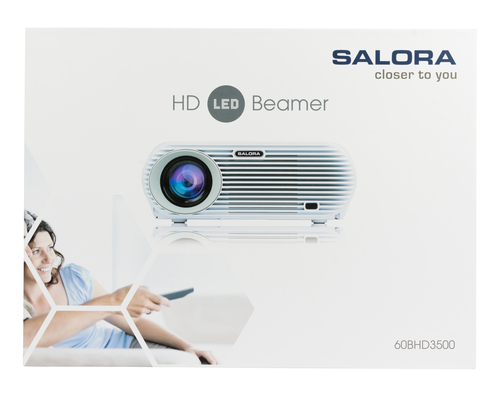 Salora 60BHD3500 data projector Short throw projector 3500 ANSI lumens LED WXGA (1280x800) White – image 2
