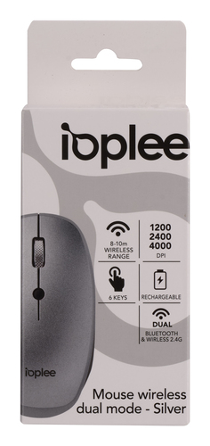 IOPLEE 318BTR mouse Universal Right-hand RF Wireless + Bluetooth 4000 DPI – image 3